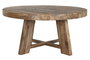 DKD Home Decor Mesa de Comedor Redonda de Teca Reciclada 160x160x78