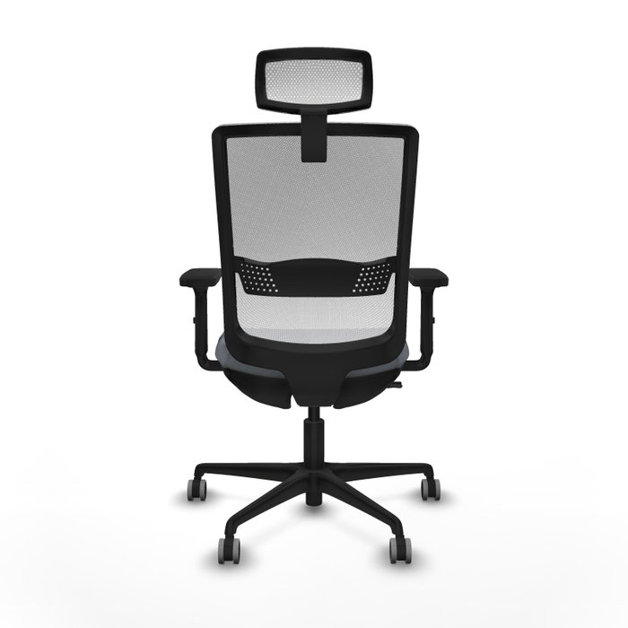 PIQUERAS Y CRESPO Silla de oficina Haches con mecanismo Sincro/Traslack, Gris y Blanco PIQUERAS Y CRESPO Silla de oficina Haches con mecanismo Sincro/Traslack, Gris y Blanco