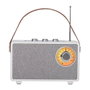 Camry Radio CR 1902 Altavoz Bluetooth Portátil con Radio FM (87-108 MHz), Sintonizador Analógico, Auxiliar, TWS, SD Card, USB-C Carga, Blanco