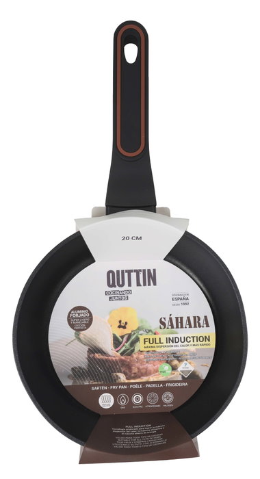 Quttin Sarten de Aluminio Forjado 20 cm con Mango Soft Full (6 Unidades)