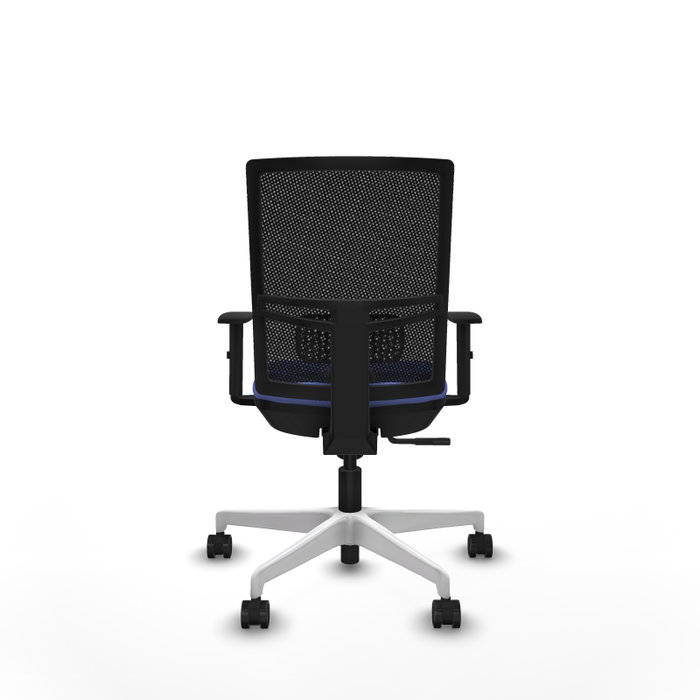 PIQUERAS Y CRESPO Silla de oficina Yunquera con mecanismo Sincro, Azul claro y Negro