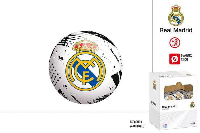 Real Madrid Pelota 13 cm (Hinchada) - Producto Oficial