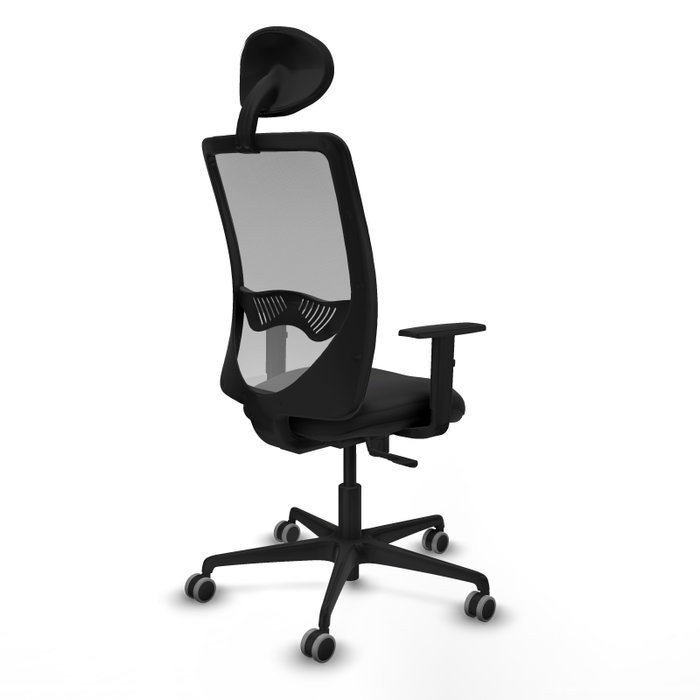 PIQUERAS Y CRESPO Silla de oficina Zulema con mecanismo Sincro, Negro y Gris