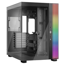 Be Quiet! Light Base 600 DX Caja PC Gaming Midi Tower Negro - Ventana Lateral, Iluminación RGB frontal, Soporte para ATX, 7 Ranuras, 40 cm VGA, 3x 120/140 mm Ventiladores
