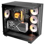 Be Quiet! Light Base 600 DX Caja PC Gaming Midi Tower Negro - Ventana Lateral, Iluminación RGB frontal, Soporte para ATX, 7 Ranuras, 40 cm VGA, 3x 120/140 mm Ventiladores
