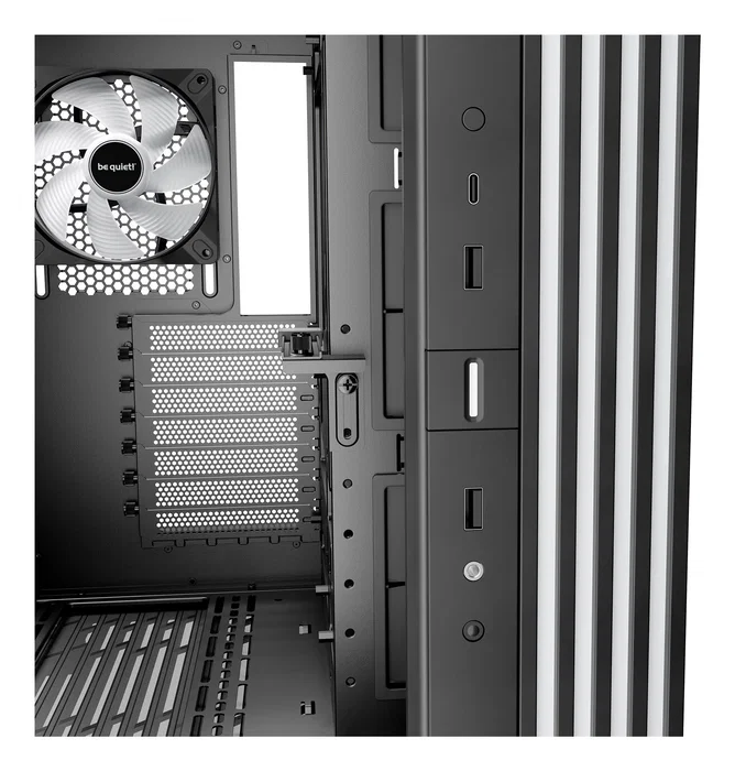 Be quiet! Light Base 600 DX Torre PC Gaming Negro ATX con Ventana Lateral, Iluminación RGB Frontal, Filtros Anti-Polvo, Soporte para 3 Ventiladores y USB Tipo-C