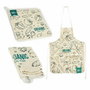 Set de Cocina Kinvara Organic Azul Blanco Poliéster 2 Piezas