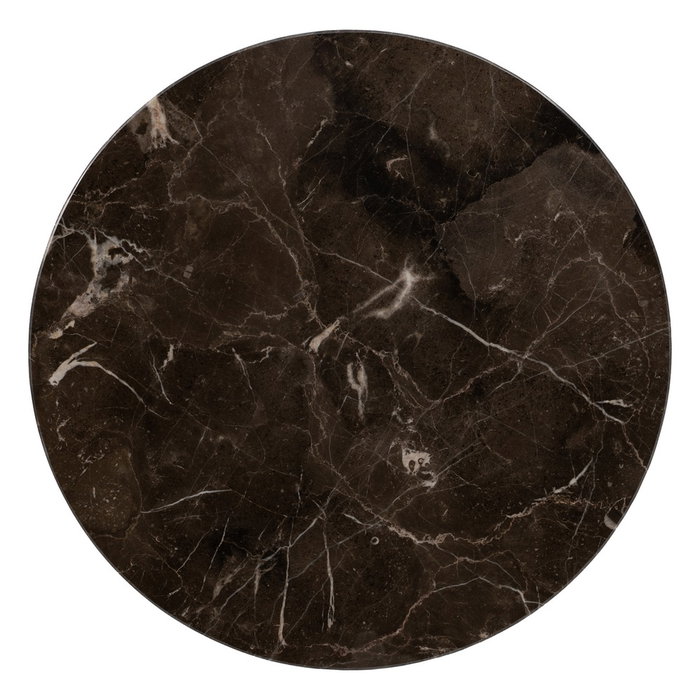 Mesita Negro Metal-Mármol 50 X 50 X 58 cm