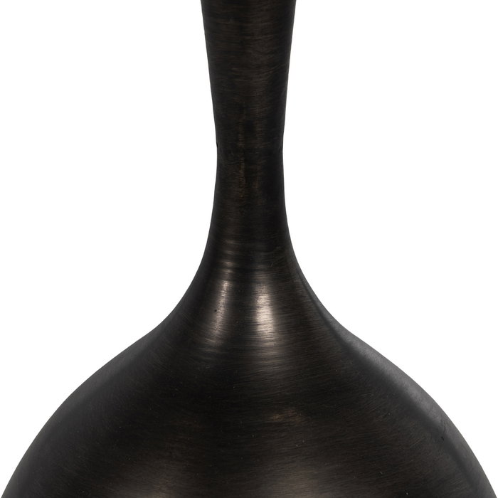 Mesita Negro Metal-Mármol 50 X 50 X 58 cm