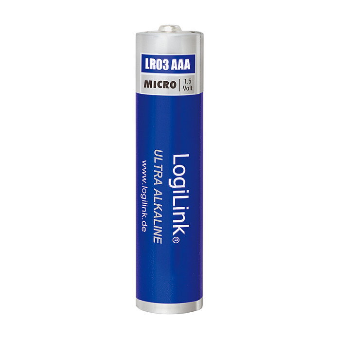 LogiLink Pilas Alcalinas Ultra Power AAA, 8 unidades