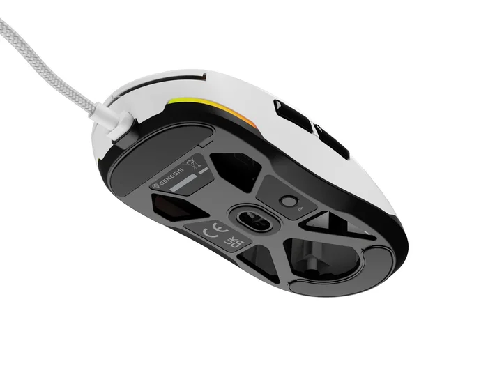 Genesis Krypton 660 Ratón Gaming Ambidextro Blanco