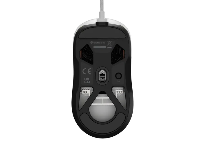 Genesis Krypton 660 Ratón Gaming Ambidextro Blanco