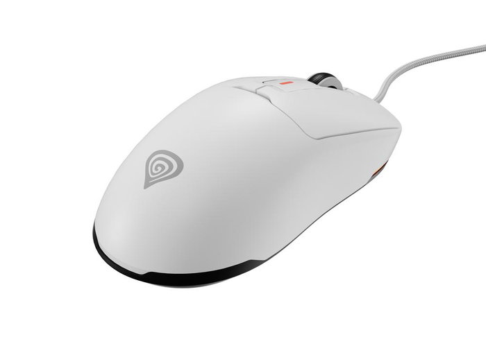 Genesis Ratón Gaming Krypton 660 Blanco, Ratón Óptico para Juegos con Sensor Pixart PAW3327 y Retroiluminación RGB, 12000 DPI