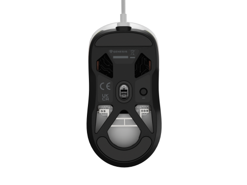 Genesis Krypton 660 Ratón Gaming Ambidextro Blanco 12000 DPI