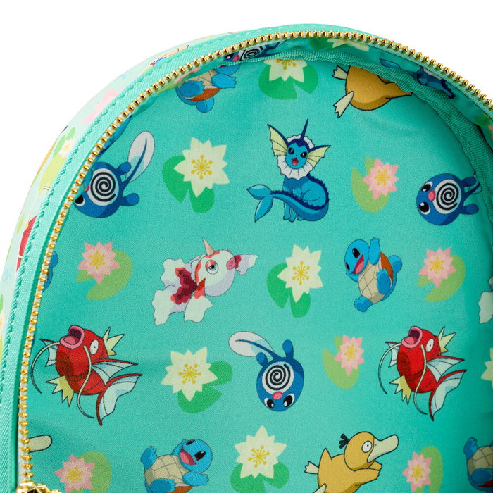 Loungefly Mochila Water Tipe Pokemon 26.5cm Largo x 24cm Ancho x 17cm Alto