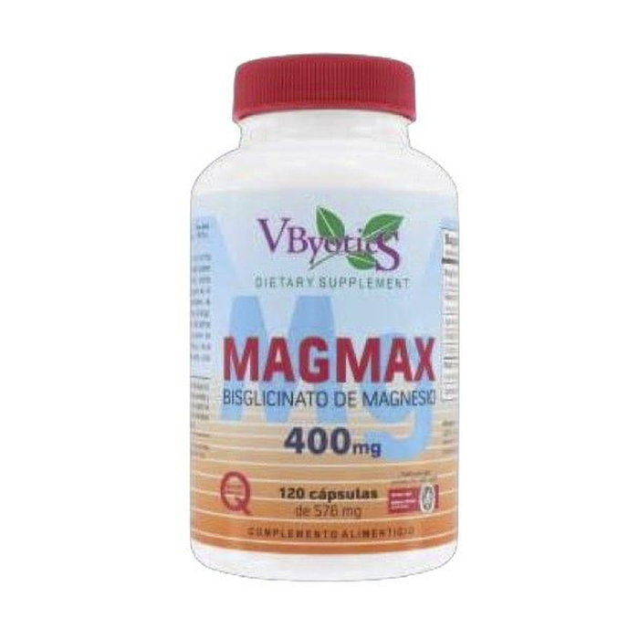 Vbyotics MAGMAX Bisglicinato de Magnesio 400mg 120 cápsulas Vbyotics MAGMAX Bisglicinato de Magnesio 400mg 120 cápsulas