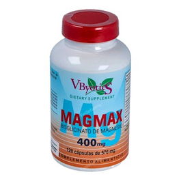 VBYOTICS Bisglicinato de Magnesio 120 Cápsulas. Contribuye al metabolismo energético, sistema nervioso y muscular. Mantiene huesos sanos.