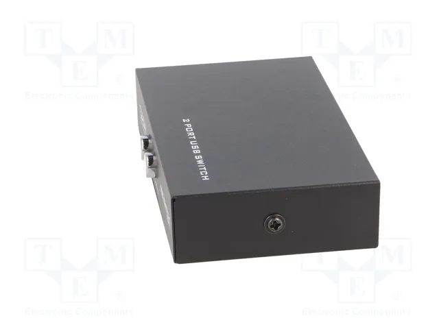 GEMBIRD Switch USB 2.0 Negro Aluminio