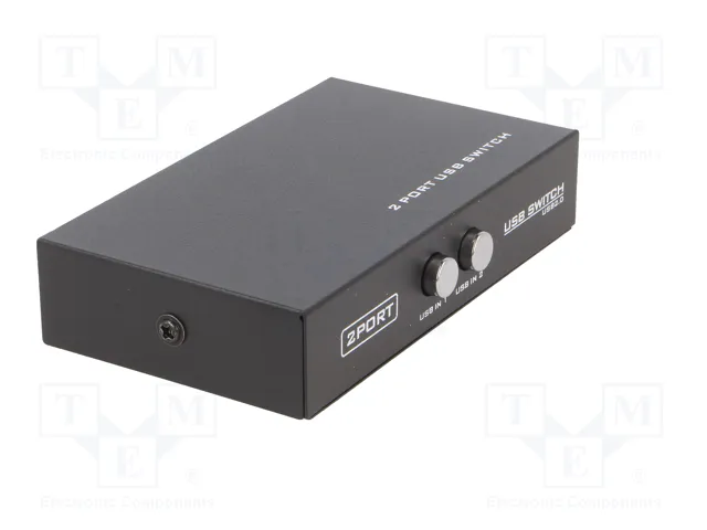 GEMBIRD Switch USB 2.0 Negro Aluminio