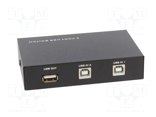 GEMBIRD Switch USB 2.0 Negro Aluminio