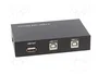 GEMBIRD Switch USB 2.0 Negro Aluminio