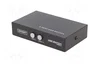 GEMBIRD Switch USB 2.0 Negro Aluminio