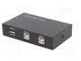 GEMBIRD Switch USB 2.0 Negro Aluminio