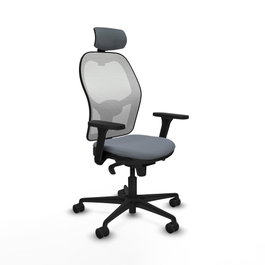 PIQUERAS Y CRESPO Silla de oficina Jorquera Gris y Blanco