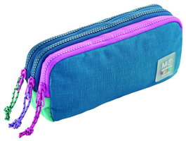 Miquelrius Portatodo Triple Rectangular Reciclado Rider Purple MR19345