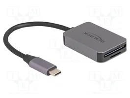 DeLOCK Lector de tarjetas USB Type-C Gris para SD y Micro SD