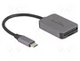 DeLOCK Lector de tarjetas USB Type-C Gris para SD y Micro SD