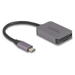 DeLOCK Lector de tarjetas USB Type-C 91009 Gris
