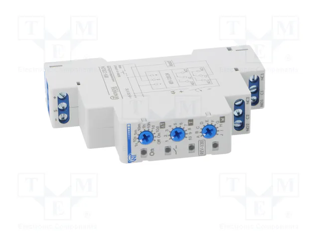 NOVATEK ELECTRO Relé de tiempo REV-120-24V DPDT 24VDC