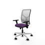 PIQUERAS Y CRESPO Silla de oficina Motilla con mecanismo Sincro, morado y blanco