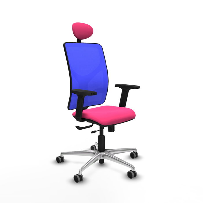 PIQUERAS Y CRESPO Silla de oficina Motilla con mecanismo Sincro/Traslack Rosa y Azul PIQUERAS Y CRESPO Silla de oficina Motilla con mecanismo Sincro/Traslack Rosa y Azul