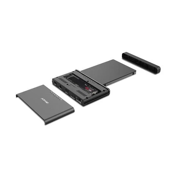 Lindy 43359 Base de conexión/Caja Externa USB 3.2 Gen 2 Type-C para SSD M.2 SATA III - Negro