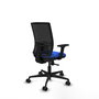 PIQUERAS Y CRESPO Silla de oficina Yunquera con mecanismo Sincro, Azul y Negro