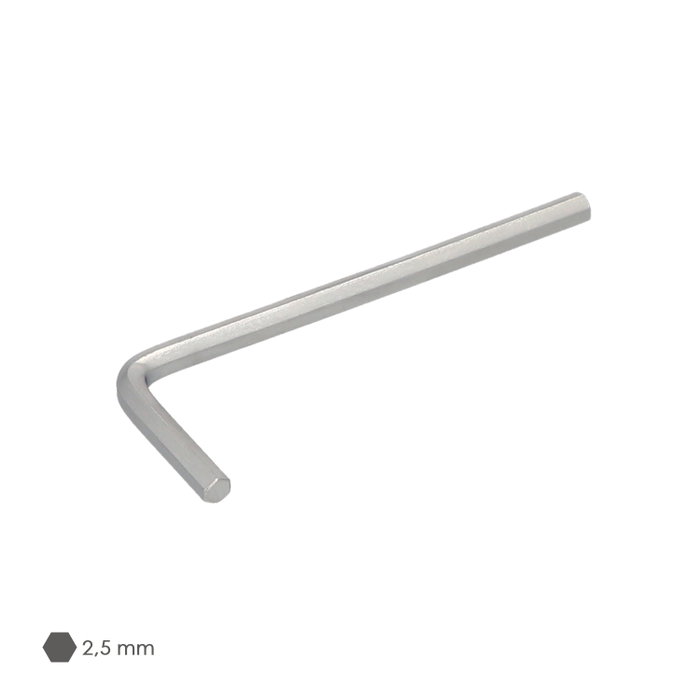 WOLFPACK LINEA PROFESIONAL Llave Allen de 2,5 mm en Acero Cromo Vanadio