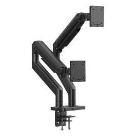 Digitus Dual Monitorhalterung, 2 Pantallas hasta 45 Pulgadas, Soporte de Doble Brazo con Capacidad de 20 kg por Monitor, Referencia DIGITUS