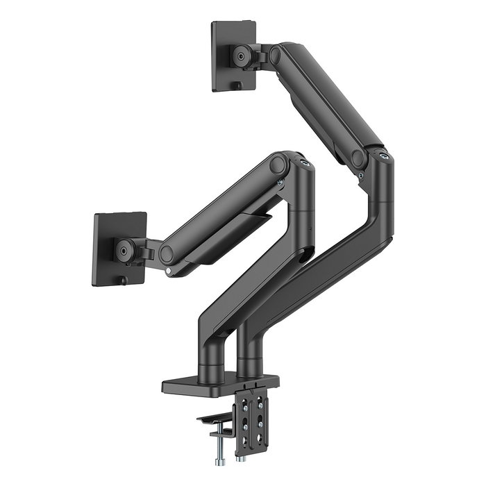Digitus Dual Monitorhalterung, 2 Pantallas hasta 45 Pulgadas, Soporte de Doble Brazo con Capacidad de 20 kg por Monitor, Referencia DIGITUS