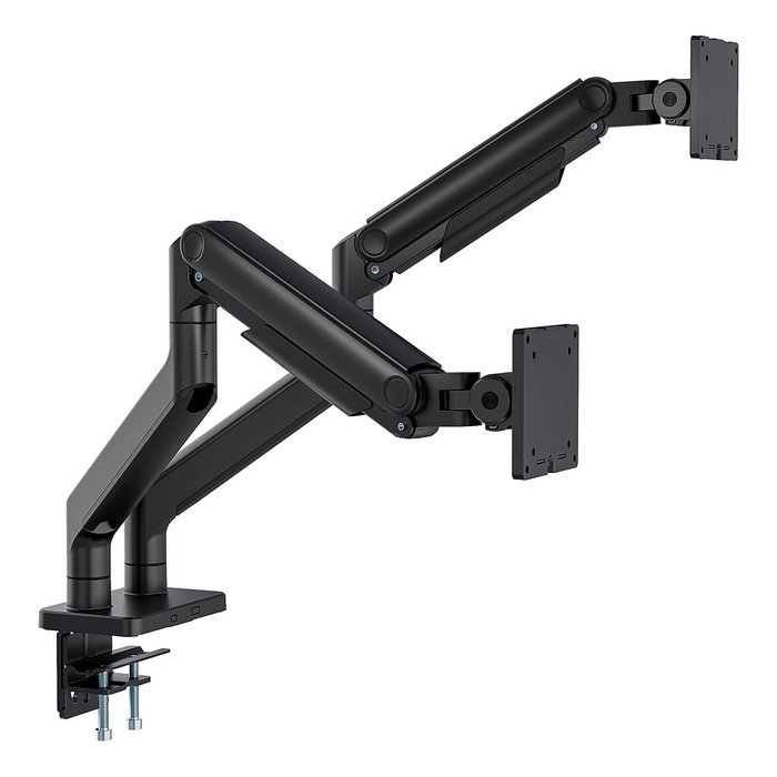 Digitus Dual Monitorhalterung, 2 Pantallas hasta 45 Pulgadas, Soporte de Doble Brazo con Capacidad de 20 kg por Monitor, Referencia DIGITUS