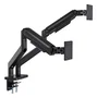 Digitus Soporte Doble para Monitor de 45 pulgadas, 2x 20 kg, Negro