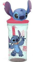Stor Vaso con figura 3D Stitch Flowers 360 ml. Modelos Surtidos