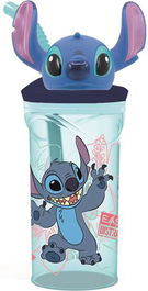 Stor Vaso con figura 3D Stitch Flowers 360 ml. Modelos Surtidos