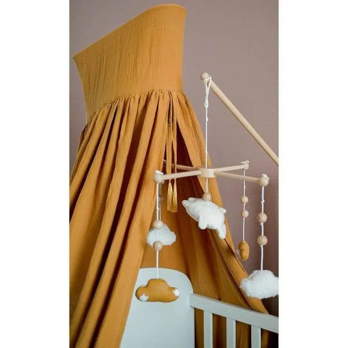 Domiva Dosel de Cama Caramelo Gasa de Algodón DOM1735259746088