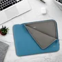 Mobilis 049018 Funda de Neopreno para Portátil 35.6 cm (14") Azul Gris, Compatible con MacBook Pro 13/14", Protectora Antigolpes