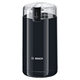 Bosch TSM6A013B Molinillo de Cafe, Triturador con Cuchillas 75g, Acero Inoxidable, Molienda Fina y Apagado Automatico, 180W, 220-240V, Negro