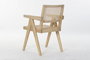 DKD Home Decor Silla Olmo y Ratán Natural Rejilla