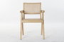 DKD Home Decor Silla Olmo y Ratán Natural Rejilla