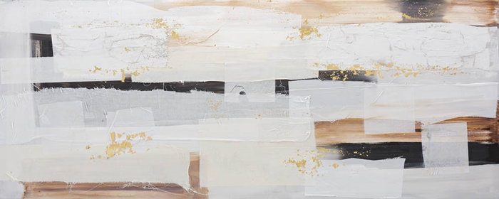 DKD Home Decor Cuadro Moderno Abstracto Beige Rosa 150 x 60 x 3.5 cm Pintado a Mano (2 Unidades)